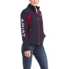 Ariat New Team női softshell kabát, sötétkék/piros, S
