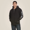 Ariat Kabát MNS Rebar All-Weather Full Zip Hoodie fekete XL