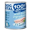 Dog Vital konzerv 100% Natural Soft Paté Fish - hal 400g