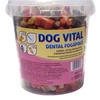 Dog Vital Vödrös Jutalomfalat Dental Fogápoló / Színes Jutalomfalatok 500g