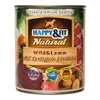 Happy&Fit Natural Dog konzerv vadhús, bárány burgonyával és sáfrányolajjal 800g