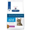 Hills PD Feline D/D Duck & Pea 1.5 kg - táplálékallergia étrendi kezelése és a bő