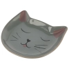 KERBL Kitty kerámiatányér, szürke, 14x14x2 cm