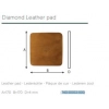 KERCKHAERT Diamond patkóalátét bőr 17x17cm
