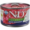 N&D Quinoa Dog konzerv Weight Management adult mini 140g