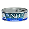N&D Cat Ocean konzerv tőkehal&garnélarák sütőtökkel 70g