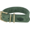 .Nyakörv Pure bőr S–M: 31–37 cm / 30 mm, zsályazöld