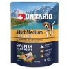 Ontario Adult Medium Hal&Rizs 750g