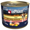 Ontario Dog Konzerv Borjú&Édesburgonya,Pitypang,Lenmagolaj 200g