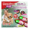 -Premium Plus+kutya, macska szalámi 88% hús marha,kacsahús+zöldségek 800g 2*6db BOX