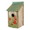 .Madáretető Ház Fa Virágmintás 15x28x14cm/3.3cm