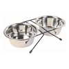 Trixie tál szett fém állványon 2x0,75l/15cm