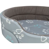 Trixie Ágy Jimmy, pamut hatású, ovális, 65 × 55 cm, világos-/sötétszürke