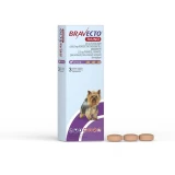 Bravecto TriUNO 25mg rágótabletta kutyák számára 1,27-2,5kg 3x1 tabletta