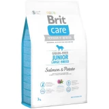 Brit Care Dog Grain-free Junior Large Breed Salmon & Potato kutyatáp 3kg