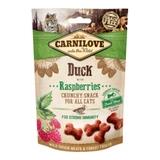 Carnilove Cat Jutalomfalat Crunchy Duck&raspberries - Kacsahús málnával 50g