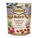 Carnilove Dog Jutalomfalat Crunchy Mackerel&raspberries - Makréla málnával 200g