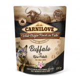Carnilove Dog tasakos Paté Buffalo with Rose Petals - Bivaly rózsaszirommal 300g HU