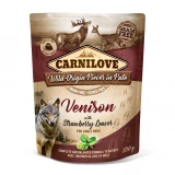 Carnilove Dog tasakos Paté Venison with Strawberry Leaves - Szarvas eperlevéllel 300g HU