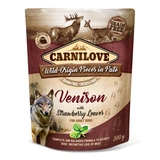 Carnilove Dog tasakos Paté Venison with Strawberry Leaves - Szarvas eperlevéllel 300g HU