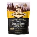 Carnilove Fresh Adult Dog Chicken & Rabbit Muscles, Bones & Joints-  Csirke és Nyúl Hússal 1,5kg