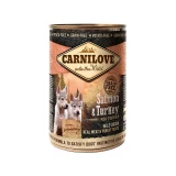 Carnilove Puppy Salmon & Turkey Can-  Lazac és Pulyka Hússal Konzerv 400g