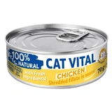 Cat Vital konzerv csirkefilé falatok felnőtt macskáknak szószban 70g