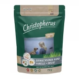Christopherus Dog Adult Grain Free Pisztráng és rovar Small & medium 750g