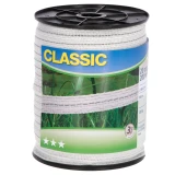 Classic Corral szalag, 200 m 20 mm, 4x0,2+2x0,3ssw, fehér