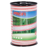 Corral Profi villanypásztor szalag, 200m, 12 mm, piros-fehér, 0.47ohm/m, 90 kg