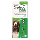 Credelio Plus 450 mg/16,88 mg rágótabletta 11-22 kg közötti kutyáknak 3x
