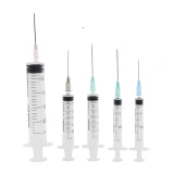 Fecskendők 5 ml kanüllel 0.8 x 40 mm, 21G, 100 db