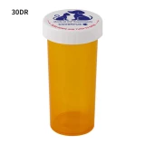 Gyógyszeres tégely csavaros kupakkal, sárga, 120 ml