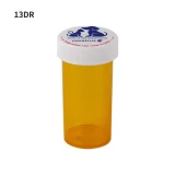 Gyógyszeres tégely csavaros kupakkal, sárga, 50 ml