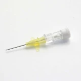 IV katéter egyenes szárnyakkal - G24 - sárga - 0,74mm - 19mm
