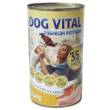Dog Vital konzerv csirke, sárgarépa 1240g