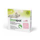 Dronspot 30 mg/7,5 mg féreghajtó rácsepegtető oldat kistestű macskáknak 2x