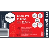 FARMSYSTEM ECO SAIL 10 villanypásztor szalag, fehér, 11  /m, 60kg, 200m, 10mm