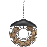 Faggyúgolyó tartó fém, kör alakú, 8 golyónak 24x8cm fekete