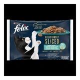 Felix Deliciously Sliced alutasak Multipack Halas válogatás aszpikban 4x80g