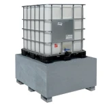 Fém kármentő IBC konténerhez, horganyzott acél (120 x 150 x 70cm)