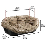 Ferplast Műanyag Fekhely Sofa 10 Cities Párnával