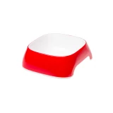 .Ferplast Műanyag Tál Glam 0,4l Piros/Fehér