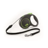 Flexi Black Design zsinóros automata póráz M 5m 20kg-ig zöld