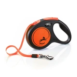 Flexi neon szalagos automata póráz M 5m 20kg-ig narancssárga