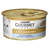 Gourmet Gold Duó Tengeri Hallal, Spenótos Szószban 85g