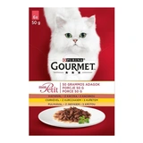 Gourmet Mon Petit Kacsával/Csirkével/Pulykával 6x50g Multipack