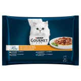 Gourmet Perle Mini filé szószban pulyka/tonhal/kacsa/bárány 4x85g Multipack