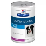 Hills Pescription Diet  Canine D/D Duck 370 g - táplálékallergiás reakciók csökkentésére és a bő