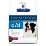 Hills Pescription Diet Canine D/D Duck & Rice 12 kg - táplálékallergiás reakciók csökkentésére